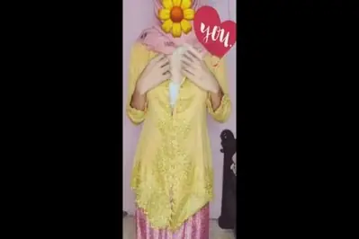 Live Ukhti Kebaya Hijab Pink Menggoda Indo Viral Lumer
